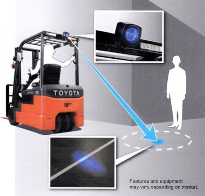Đèn cảnh báo trên dòng xe nâng Toyota 8FBE